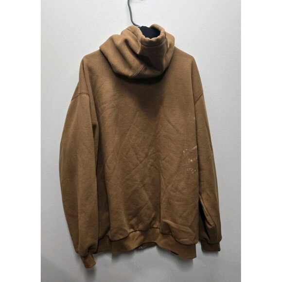 CARHARTT Men's Sweatshirt Jacket XL Distressed Thrashed Hooded Workwear WARM - Picture 9 of 13